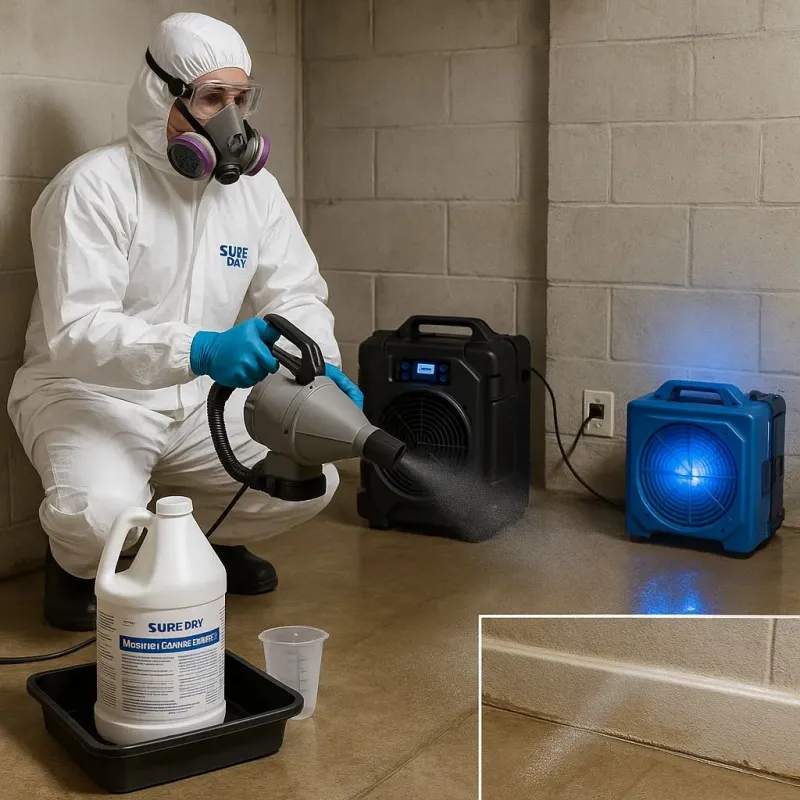 Sanitization and Odor Removal process in Beale Air Force Base, CA